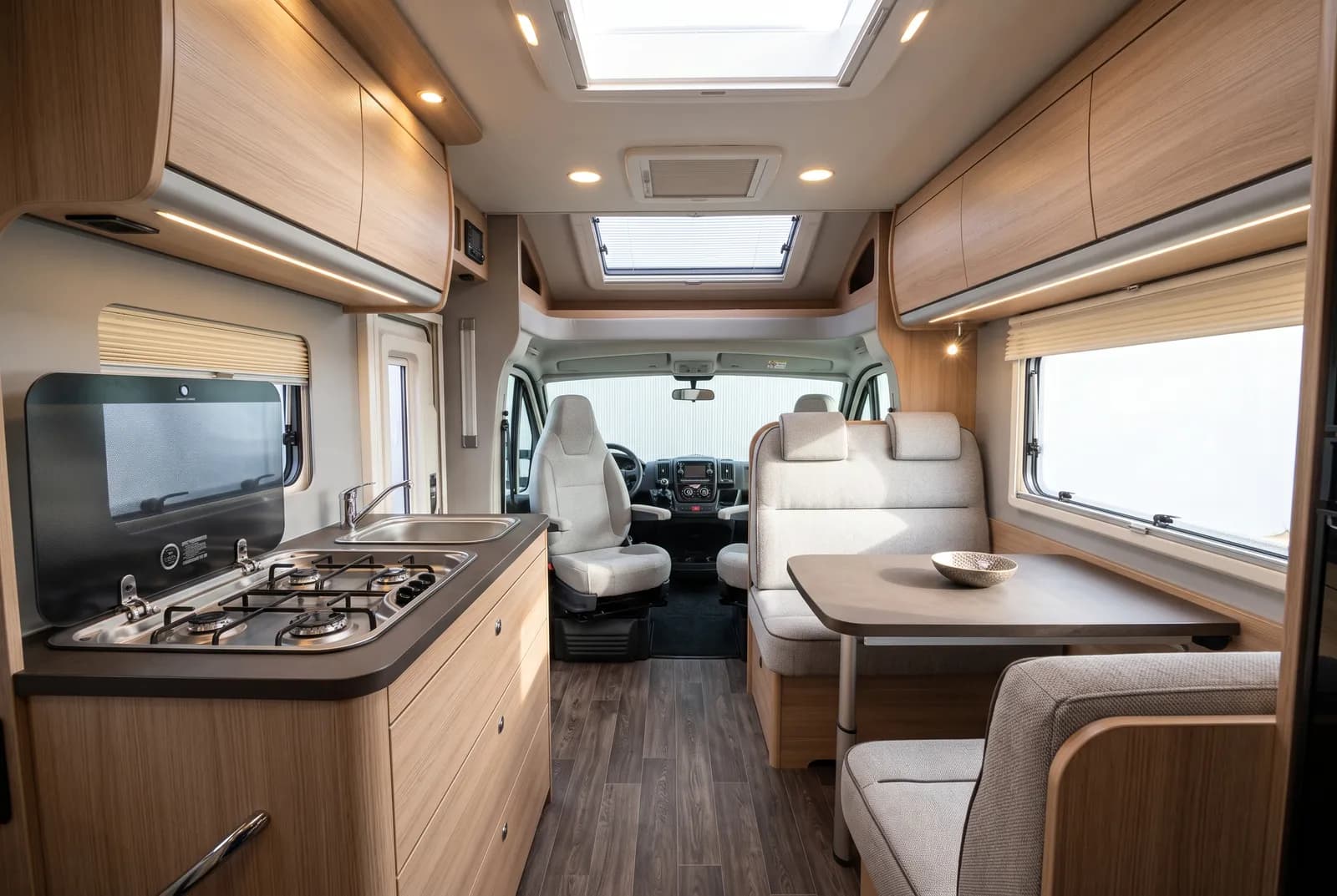 Interieur van een Hymer